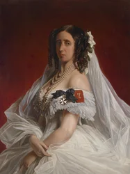 Portrait de la princesse Marie Luise Alexandrine de Prusse, née princesse de Saxe-Weimar-Eisenach (1808-1877)